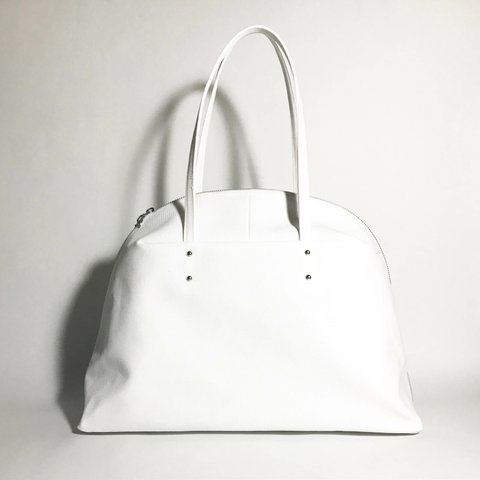 SHELL ( White ) 帆布のトートバッグ