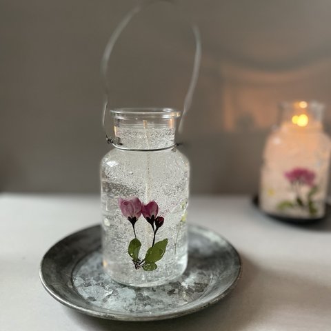 Bottle gel candle