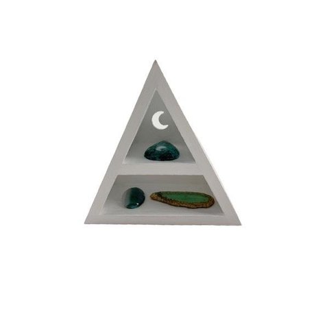 ムーンオンザテント　三角形　木製ラック　天然石