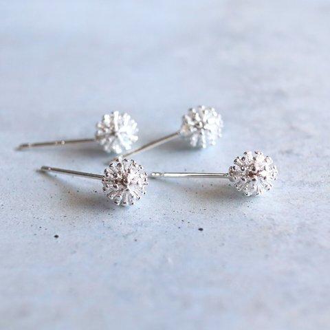 ☆新作☆毎日つけたい シルバー925【white clover シロツメクサ silver】ピアス