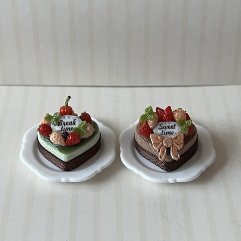イチゴのハート型ミニケーキセット☆