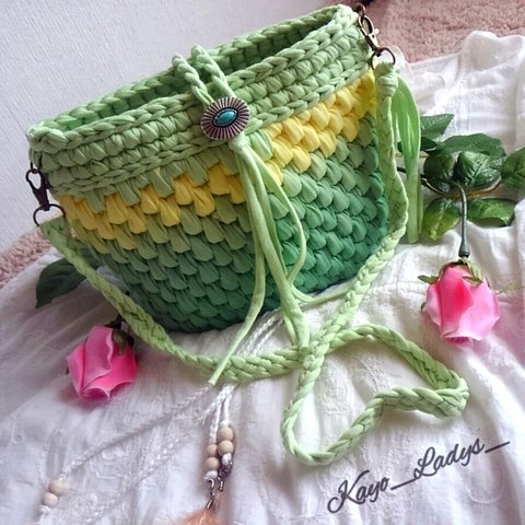 ポコポコ編みショルダーbag