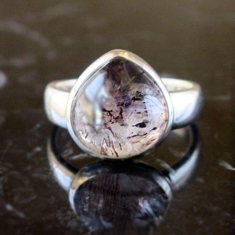 エレスチャルSV925リング-a elestial quartz ring