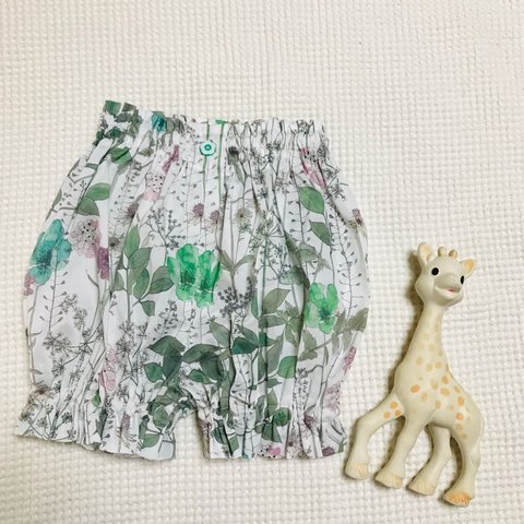 かぼちゃパンツ　リバティイルマ （グリーン）