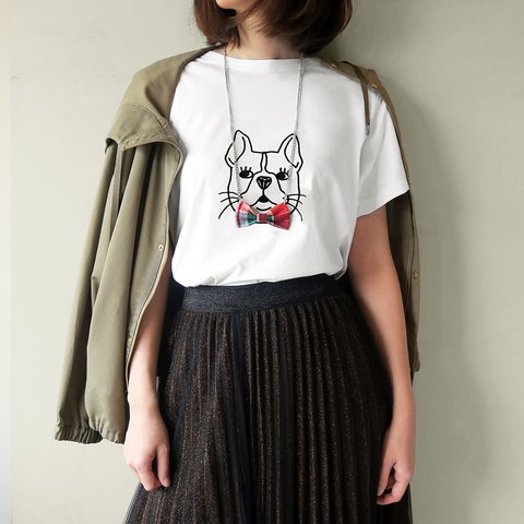 【DOG - フレンチブル】Deco Tシャツ