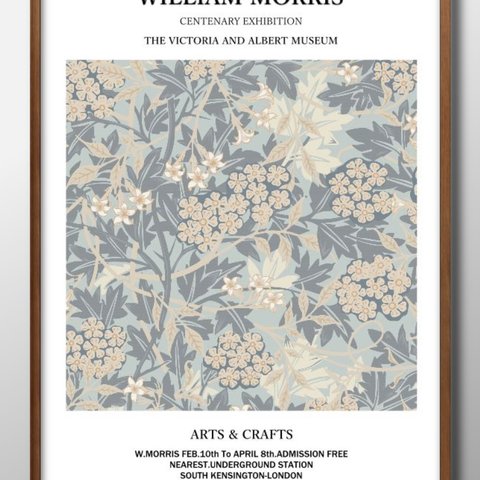 1-9424■ポスター　A3サイズ　『ウィリアム・モリス』　アート　イラスト　北欧　デザイン　上級マット紙　　