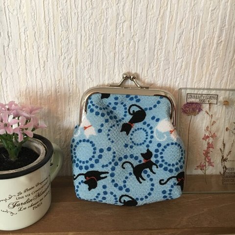 オーダー品☆ねこのがま口財布👛とキーケース🔑