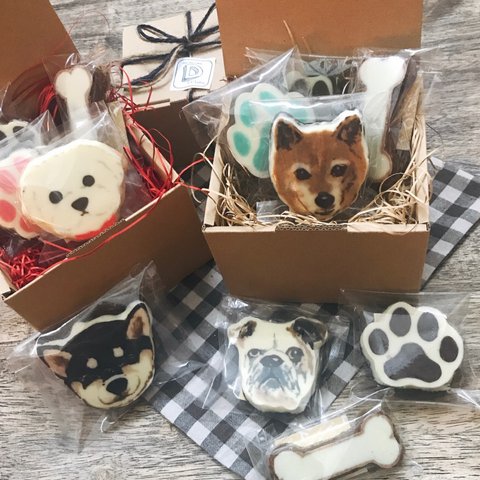 オーダー☆デコチョコクッキー(わんこ🐶)