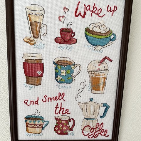 coffee アラカルト☕️クロスステッチ刺繍