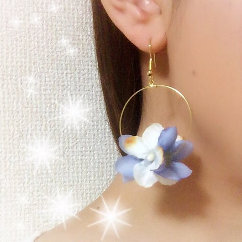 フラワーピアス♡