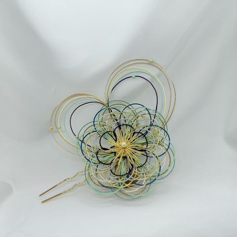 かんざし【一期一会】Ornate hairpin【once-in-a-lifetime encounter (hence should be cherished as such)】