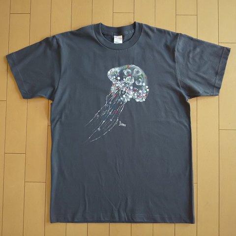 絵画なTシャツ クラゲNo.1