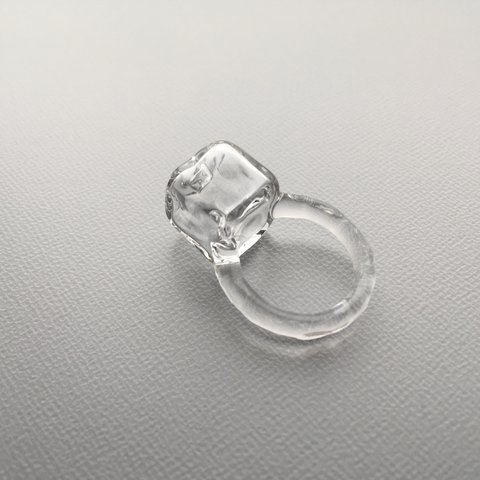 こぼれないアロマリング -Cube ice-　指輪