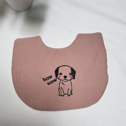 [1点物]　刺繍入り　ふんわりベビースタイ　よだれかけ