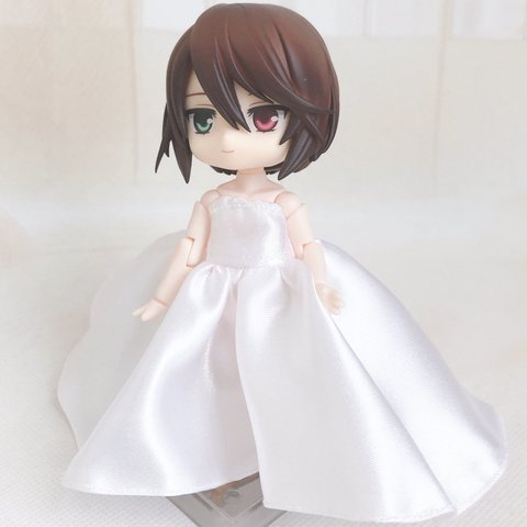 【限定】トレーンドレス_ホワイト【ねんどろいどgirlサイズ】