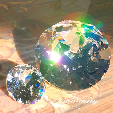 ダイヤモンドの輝きをあなたに・スワロフスキー チャトン50mm 【素材】