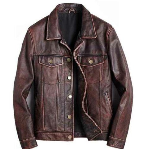 牛革アンティークスタイルジャケット Cow Leather Antique Style Jacket