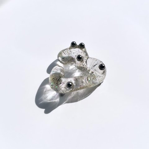 small HEART earcuff ( Diamond sand )//イヤーカフ　