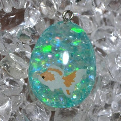 金魚レジン（卵型Ｂ）⑤