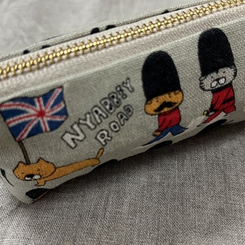 【イギリスLondon🇬🇧ねこさん】ペンケース　小物入れ