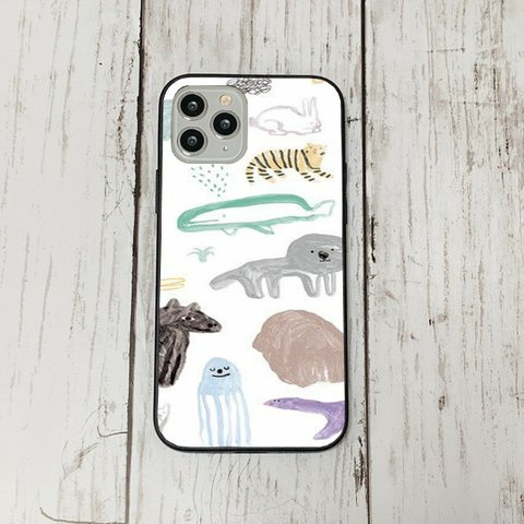 iphoneケース46 韓国 iphoneケース 強化ガラス おしゃれ 北欧 レトロアニマル　レトロ　アイフォン　リバティ　かわいい　流行り iface