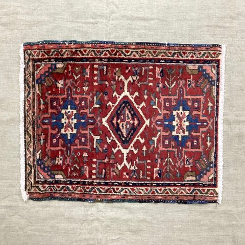 手織りアゼルバイジャン絨毯 76x62cm ヴィンテージ ラグ