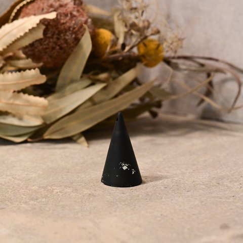ring stand 《018》small black silver