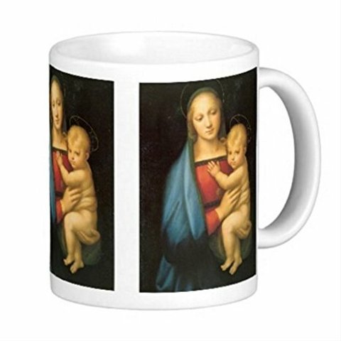 ラファエロ・サンティ『 大公の聖母 』のマグカップ：フォトマグ（世界の名画シリーズ）