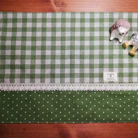 【再販】ランチョンマット【35×25】🍀グリーン