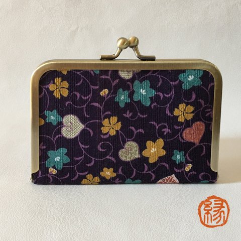 カードケース　スリムタイプ　「紫葵」