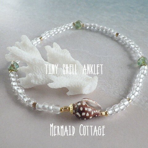 tiny shell anklet　アンクレット