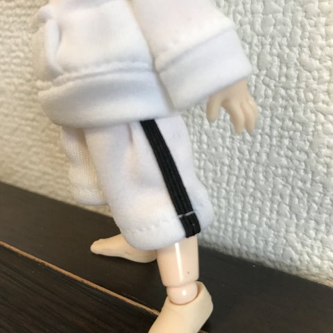 オビツ11 ライン入りハーフパンツ　white