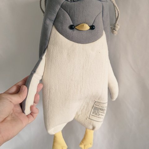 ニュアンスカラー♡フラックスカラーのペンギンちゃんショルダーバッグ/受注制作/バッグ/ポシェット/