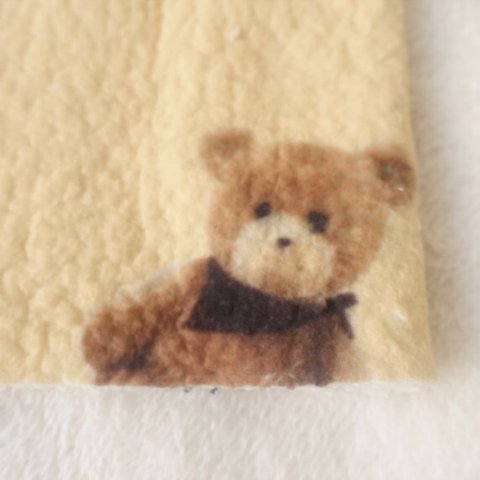 予約商品（イエロー）くま🐻ボア生地