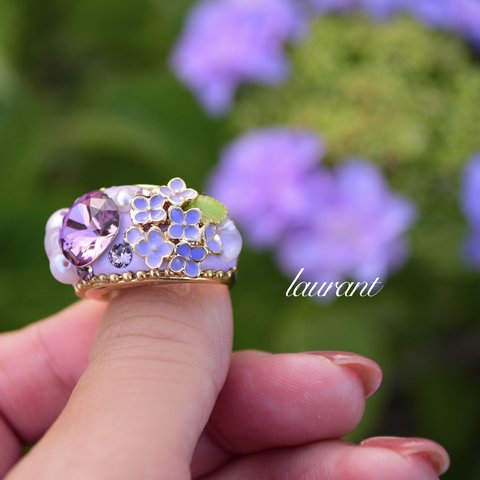 紫陽花の指輪(purple)
