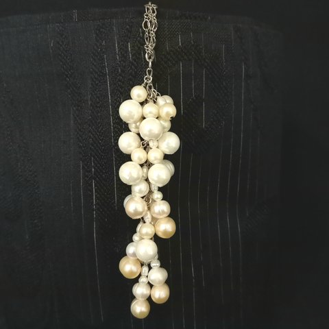 [OK-5] 天然真珠の房なり・帯飾り