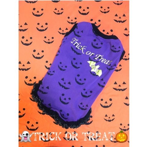 ハロウィン🎃タンクトップ【むらさき】