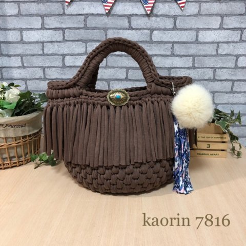 ズパゲッティ♡フリンジマルシェバッグ