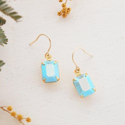 14kgf Vintage TurquoiseABピアス