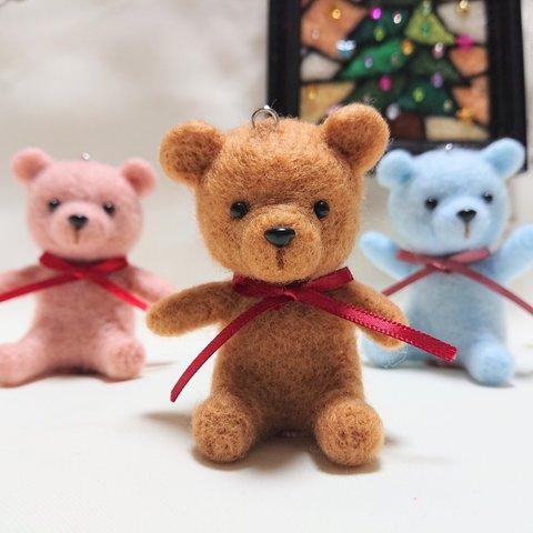 　3色の可愛いテディベア 🐻