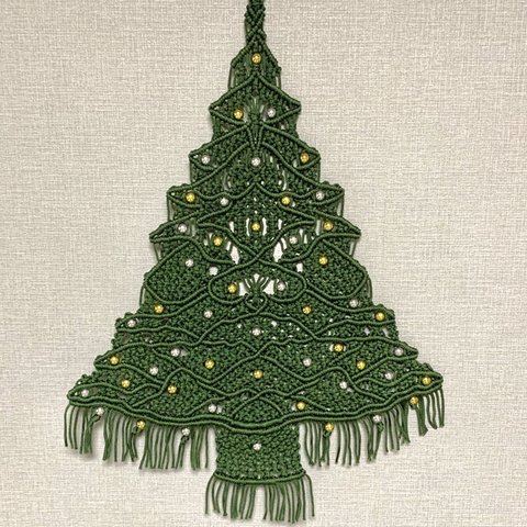 マクラメクリスマスツリー#1