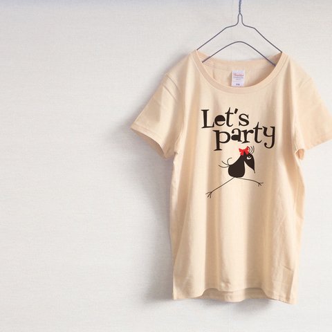 Let's Party　Tシャツ（ナチュラル）