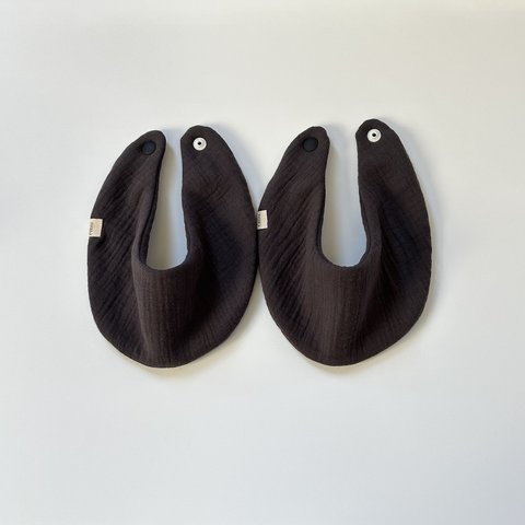 【即納】moon bib［charcoal］