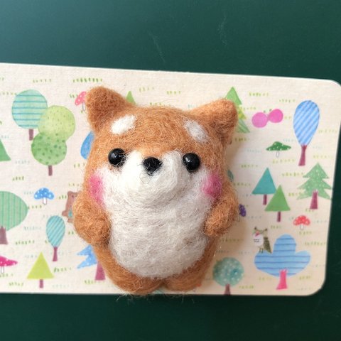 わんこ🐶マグネット　柴犬　羊毛フェルト