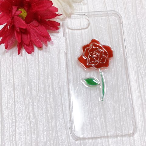 花柄 フラワー 薔薇 iPhoneケース スマホケース《iPhonSE/iPhone8/iPhone7/iPhoneXs/iPhoneX/iPhoneXR/iPhone11/iphone11Pro》