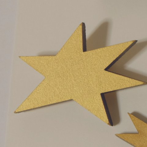 star " no.6 " gold　ブローチ 