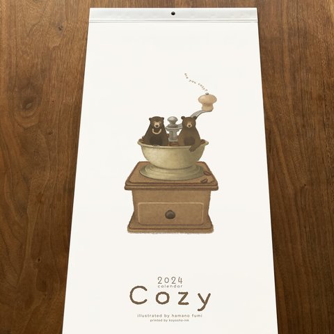 2024 壁掛けカレンダー『cozy』