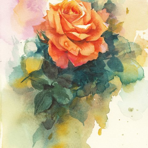 【原画】Orange rose