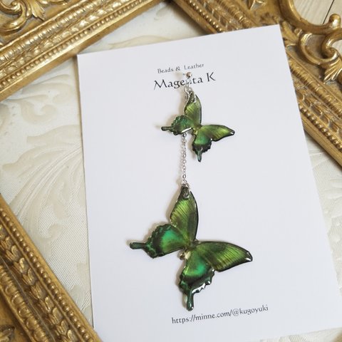 green butterfly chain