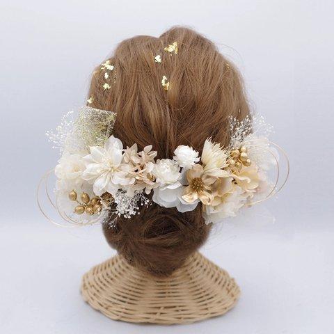 head dress arrange  / white gold